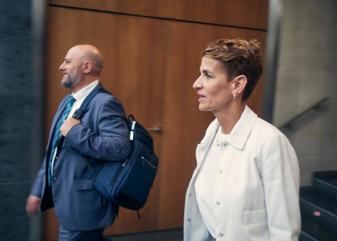 Archivo - La presidenta del Gobierno de Navarra y secretaria general del PSN-PSOE, María Chivite.Eduardo Sanz - Europa Press - Archivo