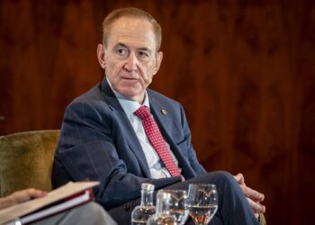 Archivo - El presidente de Mapfre, Antonio Huertas, a 9 de mayo de 2025, en Madrid (España).A. Pérez Meca - Europa Press - Archivo