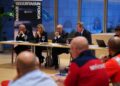 El consejero de Seguridad del Gobierno Vasco, Bingen Zupiria, en la reunión del Basque Segurtasun Foroa en Vitoria-GasteizIREKIA