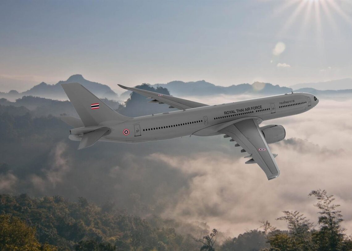 Airbus A330 MRTT+ de la fuerza aérea tailandesa.AIRBUS