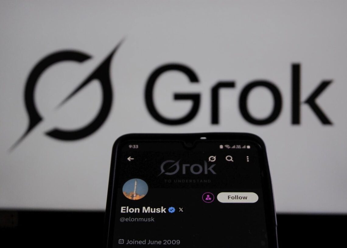 Archivo - Logo de Grok, servicio de IA de xAI, empresa de Elon Musk.Algi Febri Sugita/ZUMA Press Wir / DPA - Archivo
