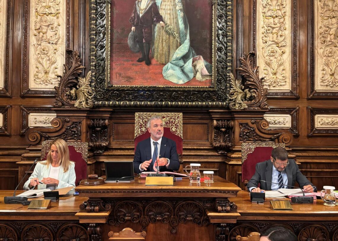 Collboni preside el pleno de septiembre de BarcelonaEUROPA PRESS