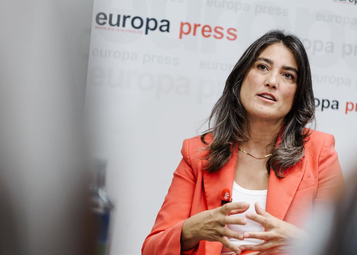 La portavoz de Más Madrid en la Asamblea, Manuela Bergerot, durante una entrevista con Europa PressCARLOS LUJAN - EUROPA PRESS