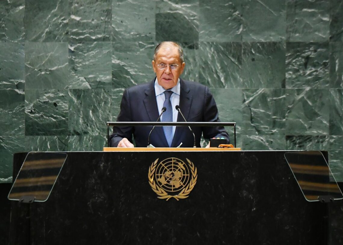 Archivo - El ministro de Asuntos Exteriores de Rusia, Sergei Lavrov, ante la Asamblea General de la ONUEuropa Press/Contacto/Li Rui - Archivo