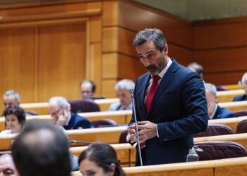 Archivo - El senador de Coalición Canaria, Pedro Manuel Sanginés, durante una sesión de control al Gobierno, en el Senado, a 18 de junio de 2024, en Madrid (España). Carlos Luján - Europa Press - Archivo
