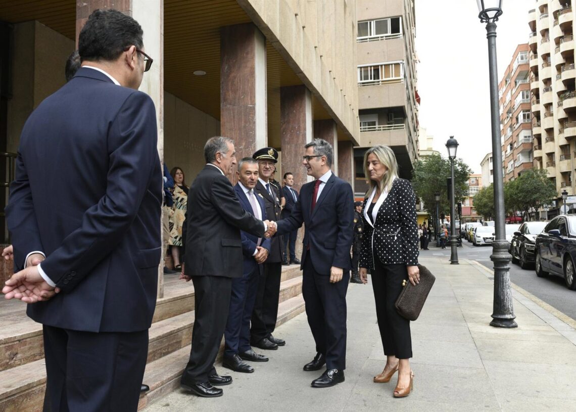 El ministro de la Presidencia, Justicia y Relaciones con las Cortes, Félix Bolaños, en Albacete.VÍCTOR FERNÁNDEZ/EUROPA PRESS
