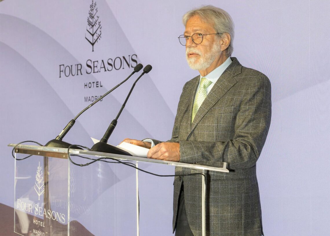 El presidente de OHLA, Luis Amodio,en el acto del quinto aniversario del Four Seasons Hotel Madrid.OHLA