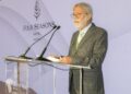 El presidente de OHLA, Luis Amodio,en el acto del quinto aniversario del Four Seasons Hotel Madrid.OHLA
