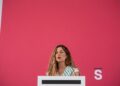 La coordinadora del Movimiento Sumar, Lara Hernández, durante una rueda de prensa, en el Espacio Rastro, a 15 de septiembre de 2025, en Madrid (España).Alejandro Martínez Vélez - Europa Press