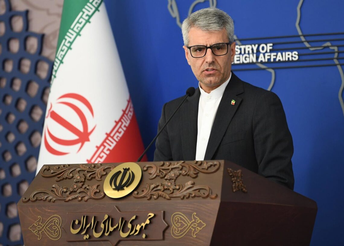 El portavoz del Ministerio de Exteriores de Irán, Esmaeil Baqaei, durante una rueda de prensa en la capital, Teherán (archivo)Europa Press/Contacto/Sha Dati