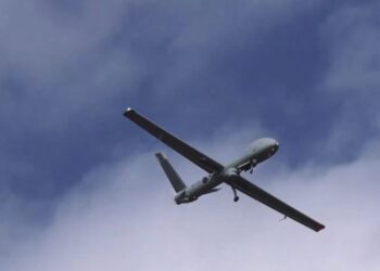 Un dron Hermes 900 de Elbit SystemsELBIT SYSTEMS