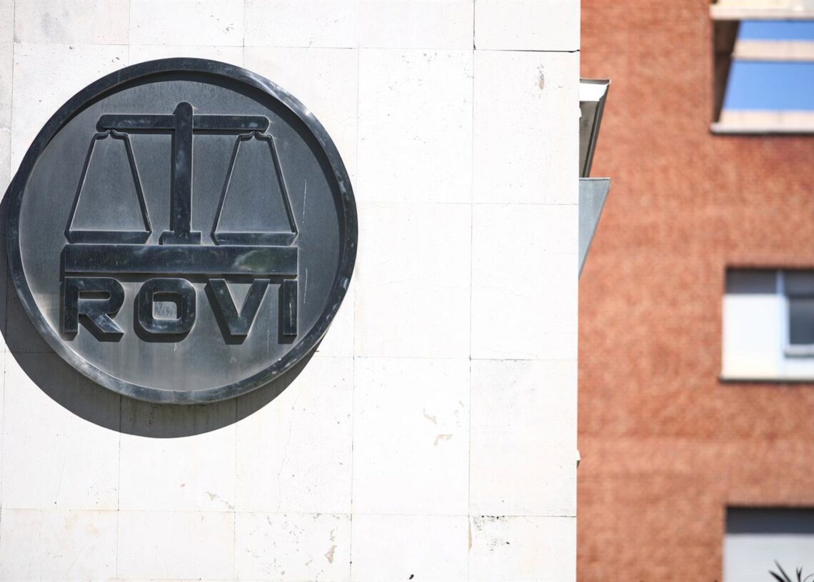 Archivo - Logo de los Laboratorios Farmacéuticos Rovi en sus oficinasEduardo Parra - Europa Press - Archivo