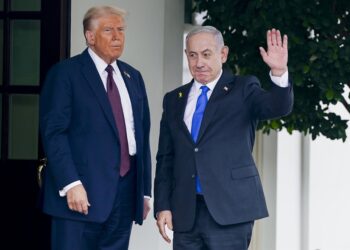El presidente de EEUU, Donald Trump, recibe al primer ministro israelí, Benjamin Netanyahu, en la Casa BlancaEuropa Press/Contacto/Shawn Thew - Pool via CNP