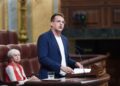 El diputado de Sumar Jorge Pueyo durante una sesión plenaria en el Congreso de los Diputados, a 23 de septiembre de 2025, en Madrid (España).Gustavo Valiente - Europa Press