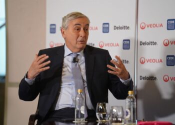 El director general de Funcas, Carlos Ocaña, durante un desayuno de trabajo CEDE.CEDE