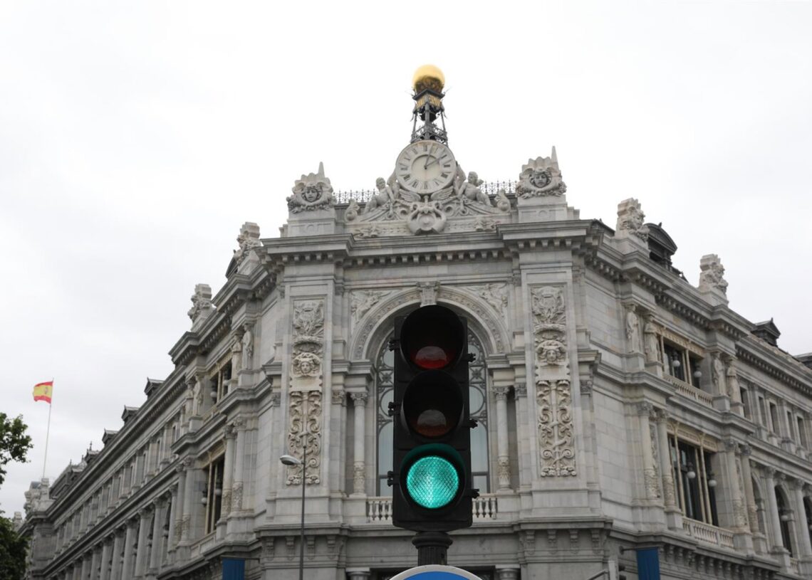 Archivo - Sede del Banco de España el día que ha publicado su informe anual, a 13 de mayo de 2021, en Madrid (España).Isabel Infantes - Europa Press - Archivo
