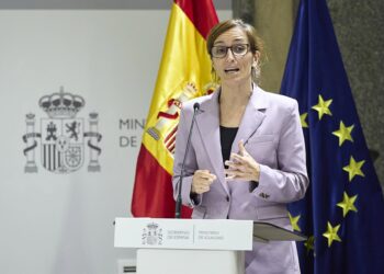 Imagen de archivo de la ministra de Sanidad, Mónica García.Jesús Hellín - Europa Press