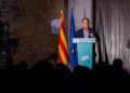 El secretario general de Junts, Jordi Turull, en el acto de este martesJUNTS