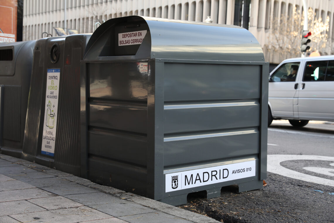 Contenedores de ropa usada en Madrid. Ayuntamiento de Madrid.