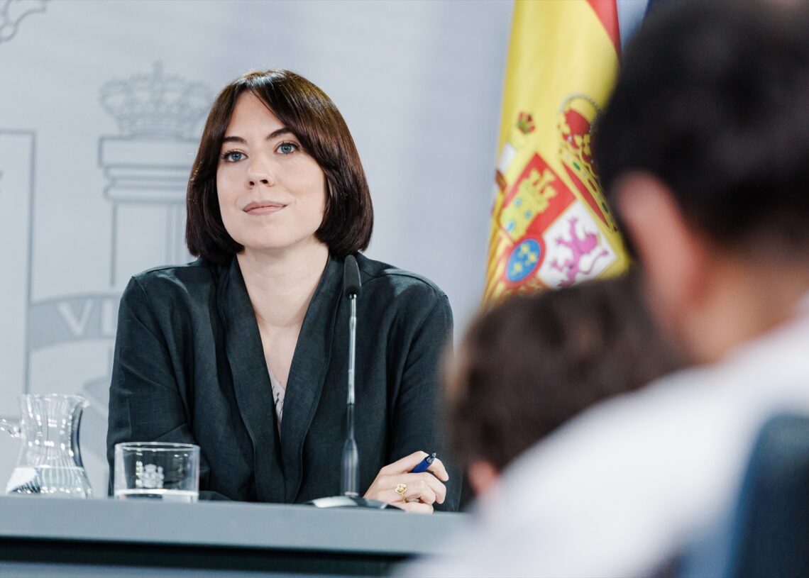 La ministra de Ciencia, Innovación y Universidades, Diana Morant, durante una rueda de prensa posterior a la reunión del Consejo de Ministros | Carlos Luján (Europa Press).