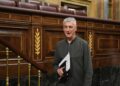 El diputado de EH Bildu, Oskar Matute, durante un pleno en el Congreso de los Diputados | Fernando Sánchez (Europa Press).