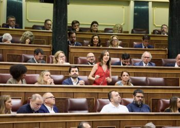 La secretaria general de Podemos, Ione Belarra, durante un pleno en el Congreso de los Diputados, a 25 de junio de 2025, en Madrid (España) | Jesús Hellín (Europa Press).