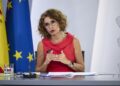 La vicepresidenta primera y ministra de Hacienda, María Jesús Montero, durante una rueda de prensa posterior a la reunión del Consejo de Ministros | Jesús Hellín (Europa Press).