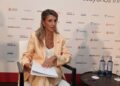 La vicepresidenta segunda del Gobierno y ministra de Trabajo y Economía Social, Yolanda Díaz, protagoniza un desayuno informativo de Europa Press