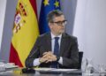 El ministro de Presidencia, Justicia y Relaciones con las Cortes, Félix Bolaños, durante una rueda de prensa posterior a la reunión del Consejo de Ministros | Jesús Hellín (Europa Press).