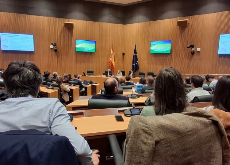 Momento de la jornada sobre biotecnología en el Congreso de los Diputados.