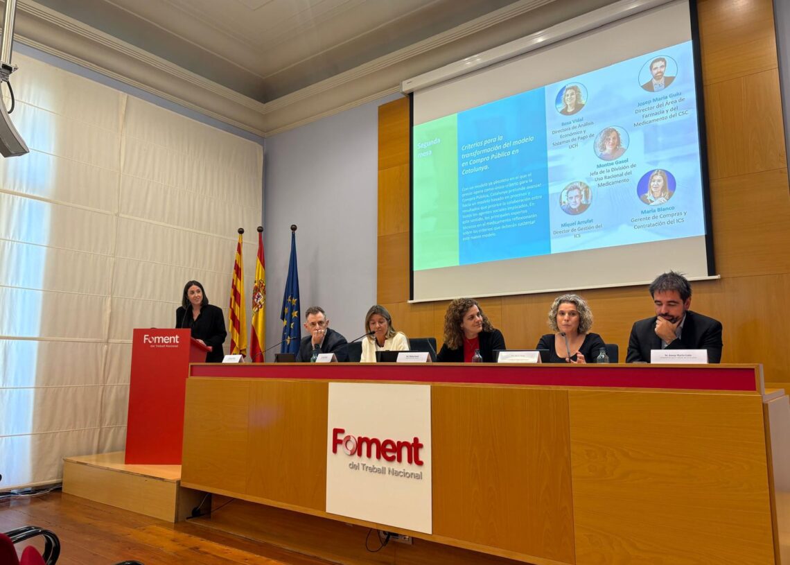 Foment del Treball Nacional ha acogido la jornada Círculo de Expertos para la Transformación en Compra Pública, un encuentro que ha reunido a representantes institucionales, gestores sanitarios y líderes empresariales del sector salud en Cataluña para consensuar los principios de un nuevo modelo de contratación pública más justo y sostenible.