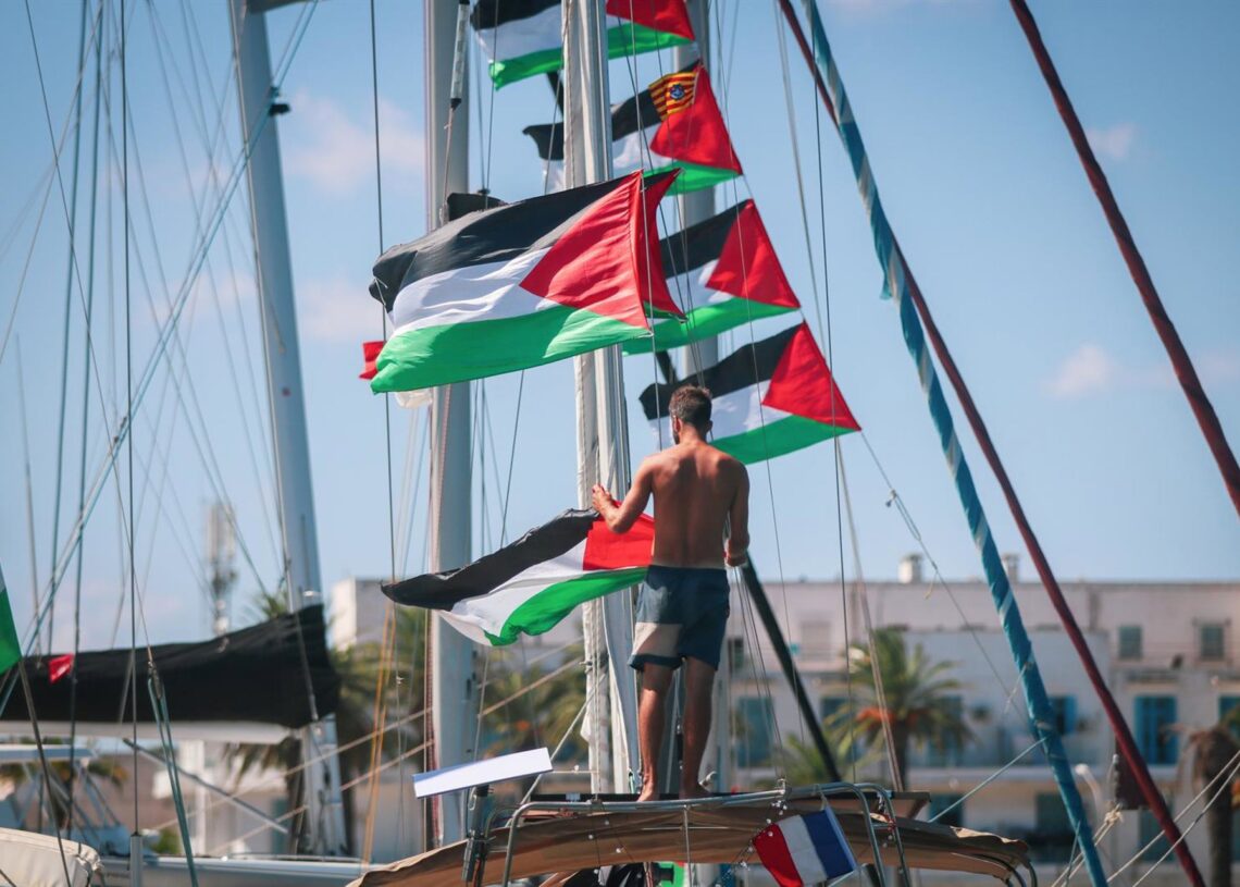 Imagen de archivo de un buque de la flotilla a Gaza en un puerto de Túnez. Hasan Mrad/ZUMA Press Wire/dpa