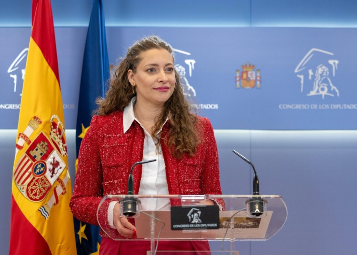 La portavoz del PP, Ester Muñoz, en una rueda de prensaPP ANGEL GARCÍA