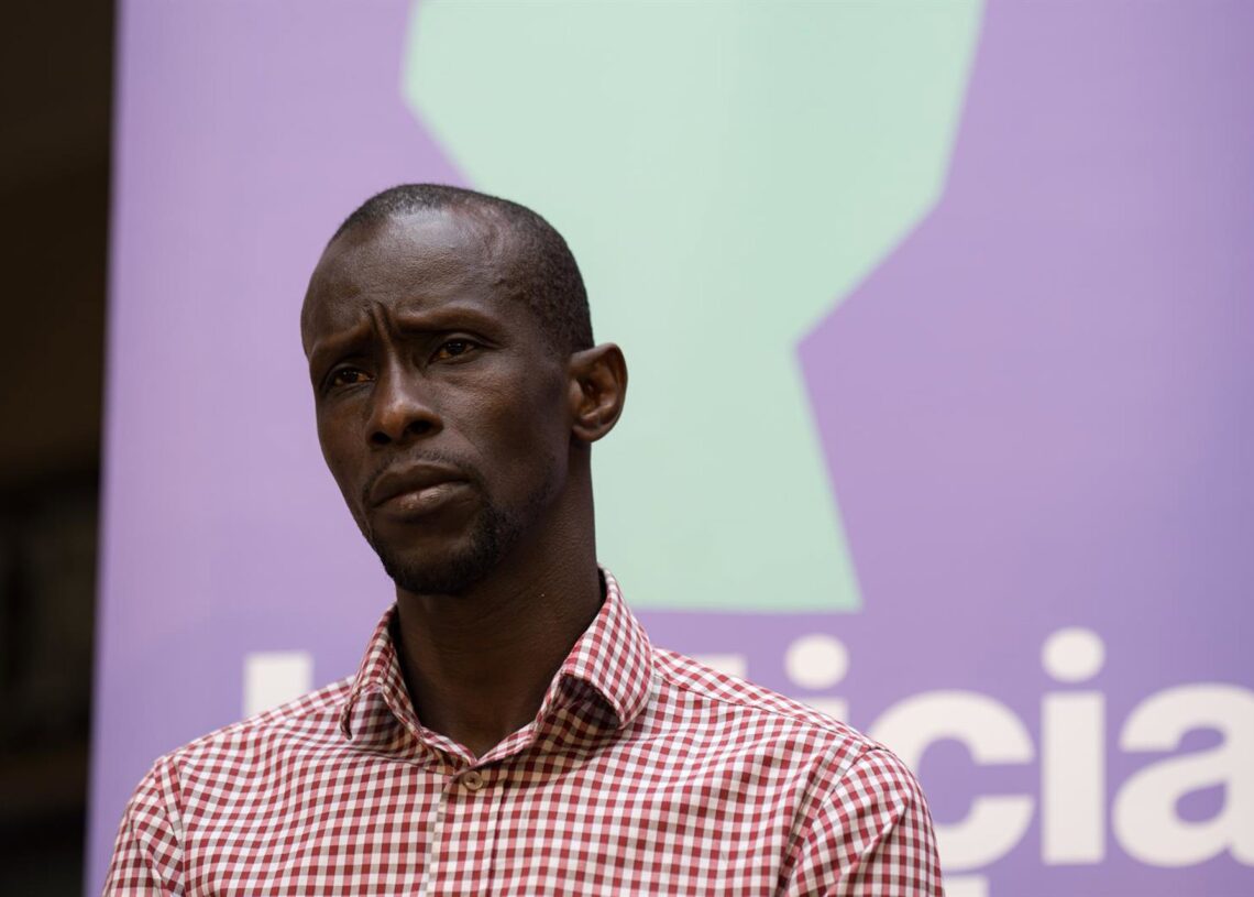 Archivo - El secretario de antirracismo de Podemos, Serigne Mbayé, participa en un acto de campaña, a 3 de junio de 2024, en Madrid (España). Diego Radamés - Europa Press - Archivo