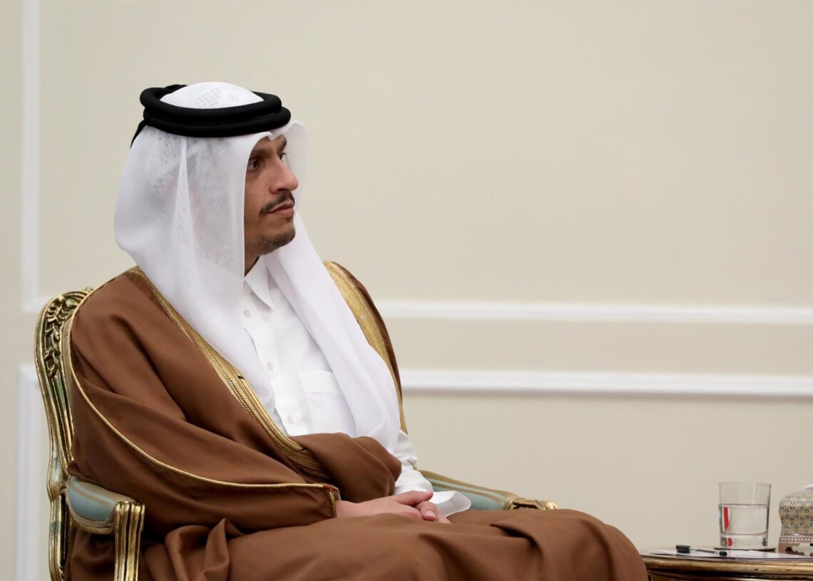 Archivo - El primer ministro de Qatar, Mohamed bin Abdulrahmán al Thani, durante una reunión oficial en la capital de Irán, Teherán (archivo)Europa Press/Contacto/Iranian Presidency - Archivo