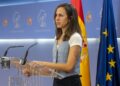 La portavoz de Podemos en el Congreso, Ione Belarra, durante una rueda de prensa anterior a la Junta de Portavoces, en el Congreso de los Diputados, a 1 de octubre de 2025, en Madrid (España).Ananda Manjón - Europa Press
