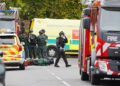 Despliegue de los servicios de seguridad en las inmediaciones de una sinagoga de Crumpsall, a las afueras de MánchesterPeter Byrne/PA Wire/dpa