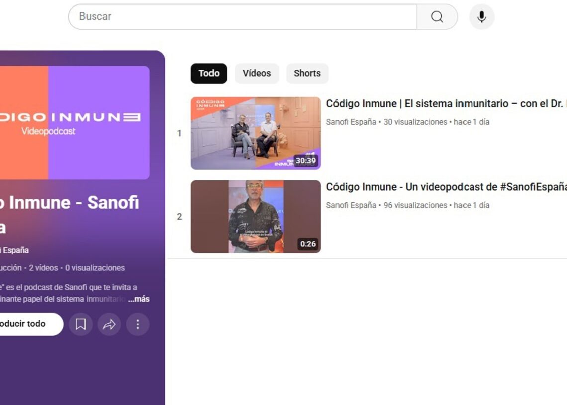 Sanofi estrena 'Código Inmune', un videopodcast para descifrar cómo funciona el sistema inmunitarioSANOFI