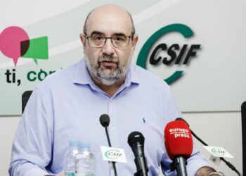 Archivo - El presidente de la Central Sindical Independiente y de Funcionarios (CSIF), Miguel BorraCarlos Luján - Europa Press - Archivo