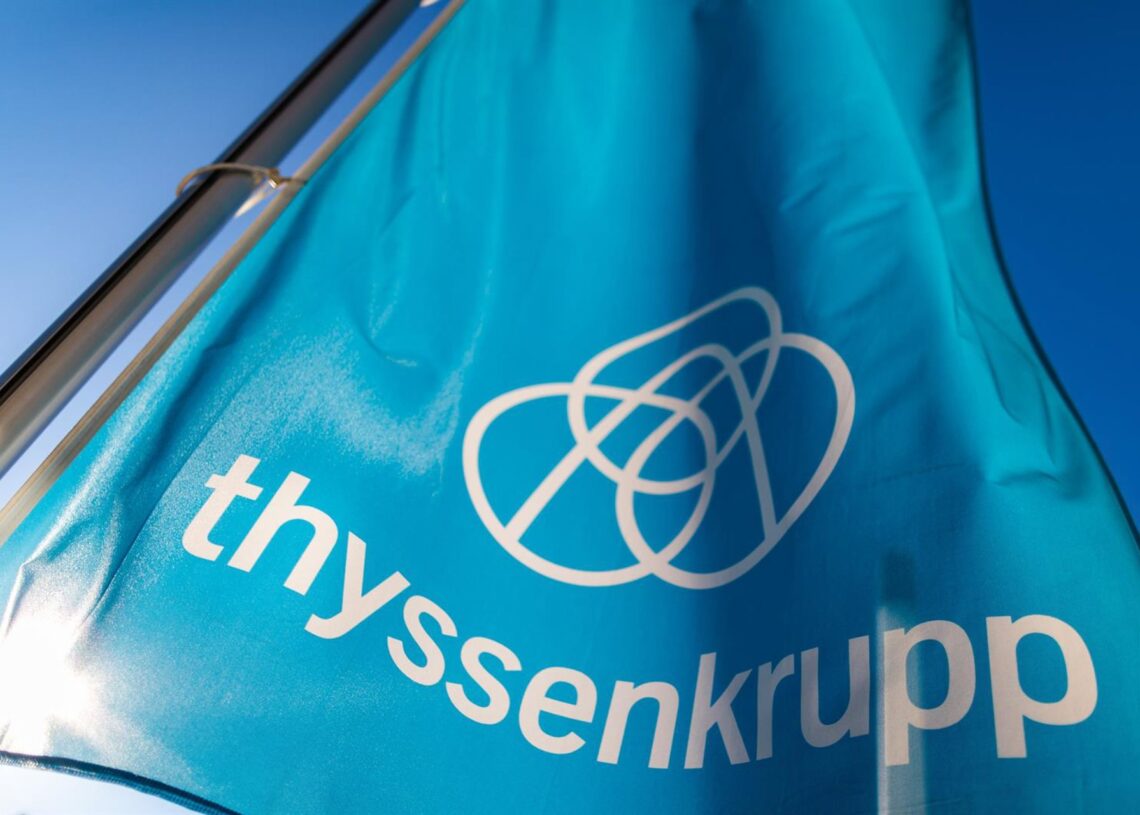 Archivo - Banderín de Thyssenkrupp.Marcel Kusch/dpa - Archivo