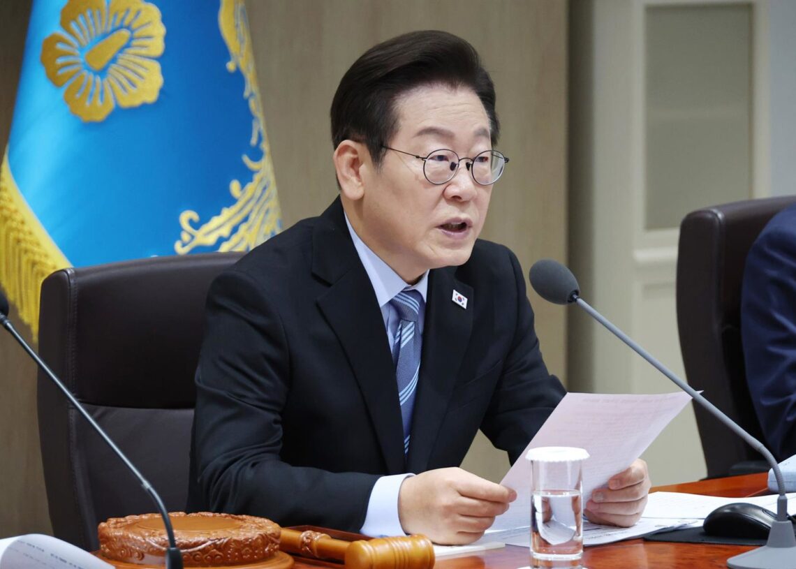 Archivo - El presidente de Corea del Sur, Lee Jae Myung, en una imagen de archivo. -/YNA/dpa - Archivo