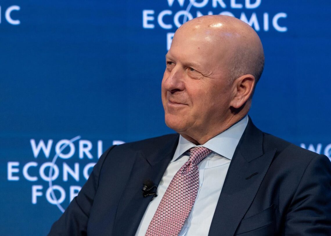 Archivo - HANDOUT - 21 January 2020, Switzerland, Davos: David Solomon, Chairman and Chief Executive Officer of Goldman Sachs, attends the Valuing Unicorns session at the 50th World Economic Forum Annual Meeting. Photo: Sandra Blaser/World Economic Forum/Sandra Blaser/World Economic For / DPA - Archivo