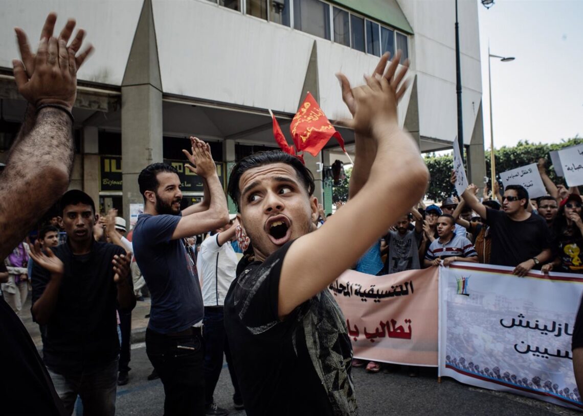 Archivo - Una manifestación en Rabat contra el Gobierno en una imagen de archivoLOUIS WITTER / LE PICTORIUM / ZUMA PRESS / CONTACT