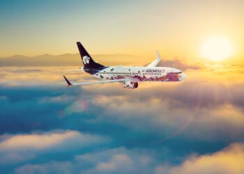 Avión de Aeromexico.AEROMEXICO