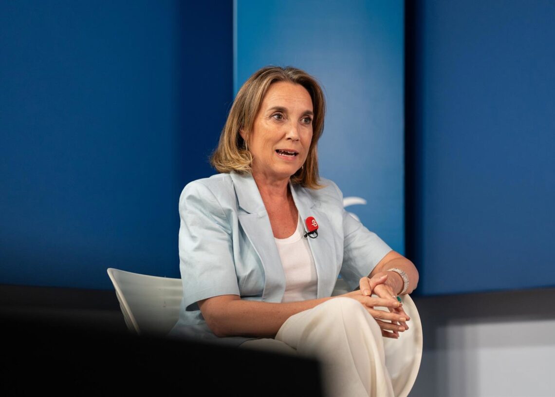 Archivo - La diputada del PP en el Congreso, Cuca Gamarra, durante una entrevista para Europa Press, a 23 de julio de 2025, en Madrid (España). Matias Chiofalo - Europa Press - Archivo