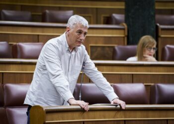 Archivo - El diputado de EH Bildu Oskar Matute durante una sesión plenaria en el Congreso.A. Pérez Meca - Europa Press - Archivo