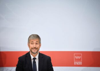 El consejero de Presidencia, Justicia y Administración Local, y portavoz del Gobierno autonómico, Miguel Ángel García Martín, durante una rueda de prensa tras la reunión del Consejo de Gobierno de la Comunidad de MadridFernando Sánchez - Europa Press
