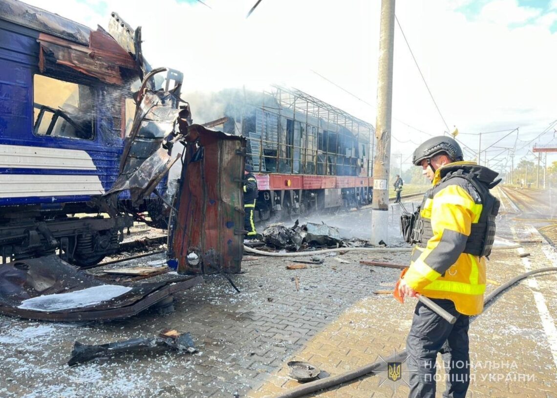 Ataque ruso contra la estación ucraniana de Shostka, a 4 de octubre de 2025GOBIERNO DE UCRANIA