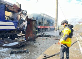Ataque ruso contra la estación ucraniana de Shostka, a 4 de octubre de 2025GOBIERNO DE UCRANIA