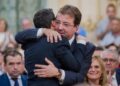 El expresidente de la Junta de Extremadura Guillermo Fernández Vara junto al líder de los socialistas en la región, Miguel Ángel GallardoPSOE DE EXTREMADURA